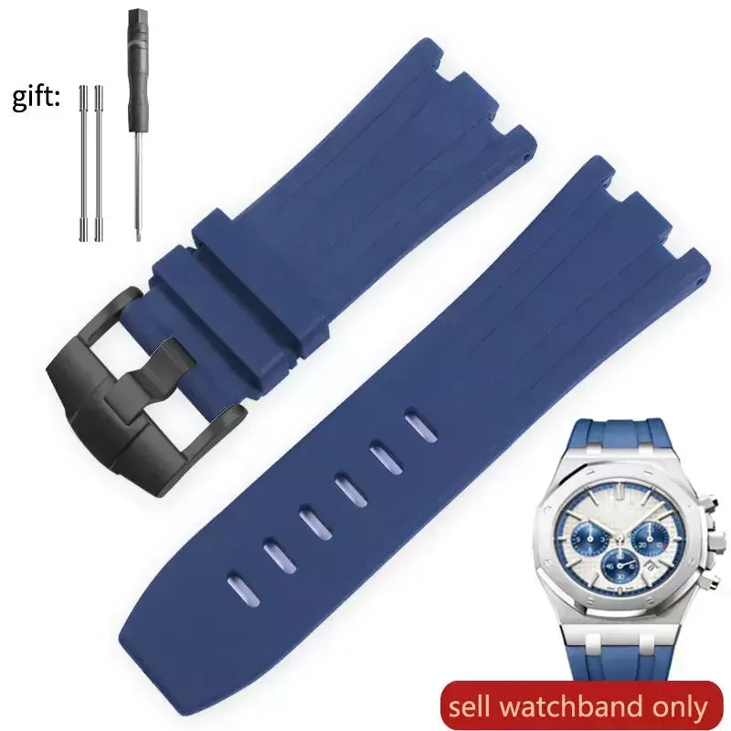 Pour AP Audemars et Piguet 15703 Royal Oak Offshore série étanche en caoutchouc Silicone bracelet de montre 28mm accessoires de montre hommes