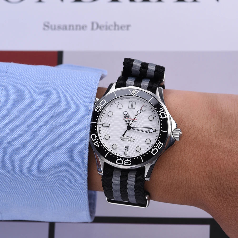 Bracelet de montre en Nylon de ceinture de sécurité de haute qualité 20mm 22mm Type universel troupes de sport Parachute pilote bracelets de montre en Nylon militaire