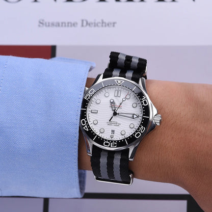 Bracelet de montre en Nylon de ceinture de sécurité de haute qualité 20mm 22mm Type universel troupes de sport Parachute pilote bracelets de montre en Nylon militaire