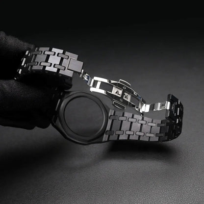 Ceramic case and bracelet for Swatch X AP Royal Pop, integrated modification accessories to transform a pocket watch into a wristwatch