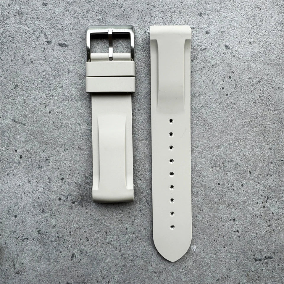 Warm Khaki Grey Black Silicone Watch Strap 20mm High Quality Silicone Watch Band for Monnswatch Omega X Swatch Bracelet