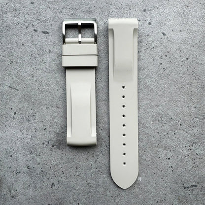 Warm Khaki Grey Black Silicone Watch Strap 20mm High Quality Silicone Watch Band for Monnswatch Omega X Swatch Bracelet
