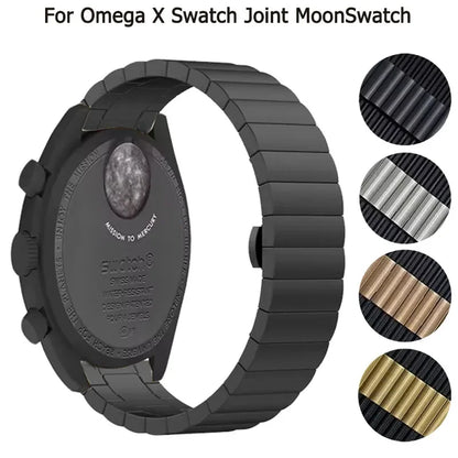 Cinturino in metallo da 20 mm per Omega X Swatch Joint MoonSwatch, braccialetto in acciaio inossidabile, accessori di ricambio professionali per polso