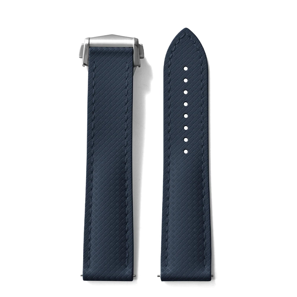JUELONG Original bracelet de montre en caoutchouc souple FKM 20mm 22mm Texture ajustement parfait extrémité plate bracelet de montre universel à dégagement rapide