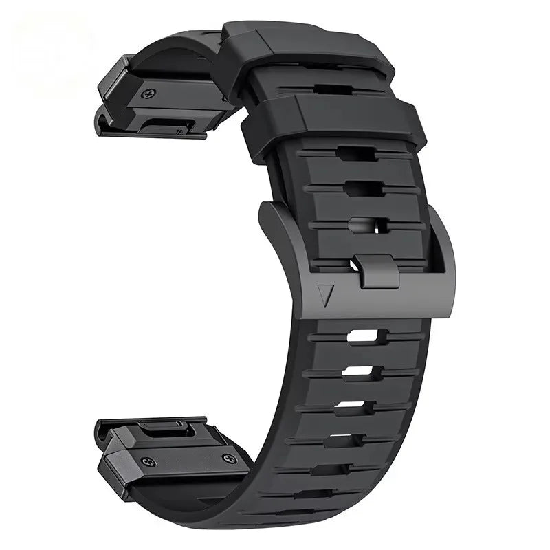 22mm 26mm FKM Fluoroelastomer Rubber Smart Watch Strap suitable for Garmin Fenix 8/7X/7 Pro/965/955 and Instinct 3 watch band
