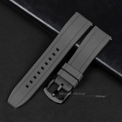 Cinturino per orologio in silicone di alta qualità, cinturino in gomma a sgancio rapido 20mm 22mm, bracciale di ricambio, accessori per donne e uomini