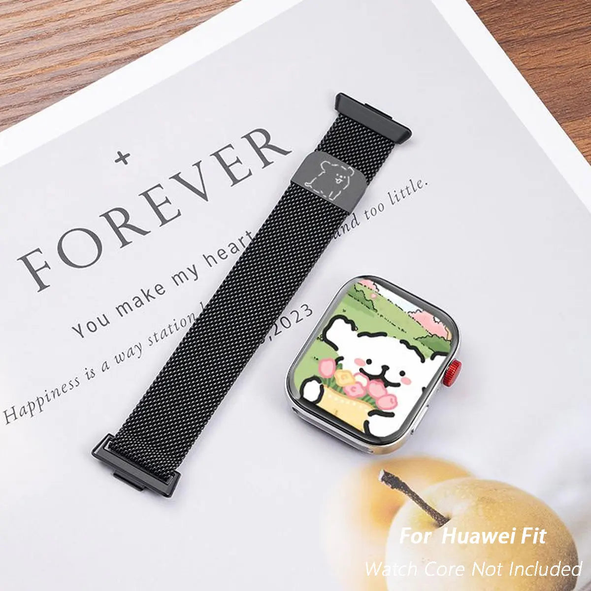 Bracelet à boucle milanaise pour montre Huawei FIT 4pro Fit4, bracelet magnétique en acier inoxydable pour Huawei Fit3 Fit 4, accessoire