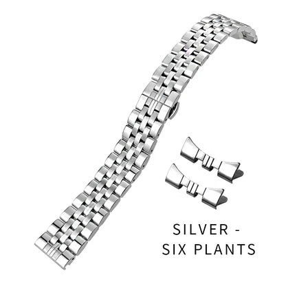 20mm, 21mm, 22mm, 23mm, 24mm Solid Stainless Steel Curved End Watch Bands with Installation Tools