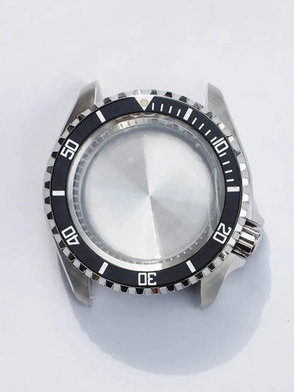 SKXHouseWatch-Silver Watch Case for Men's Dial, Repair Parts, Movement, NH35 NH36 4R 6R 7S, 28.5mm