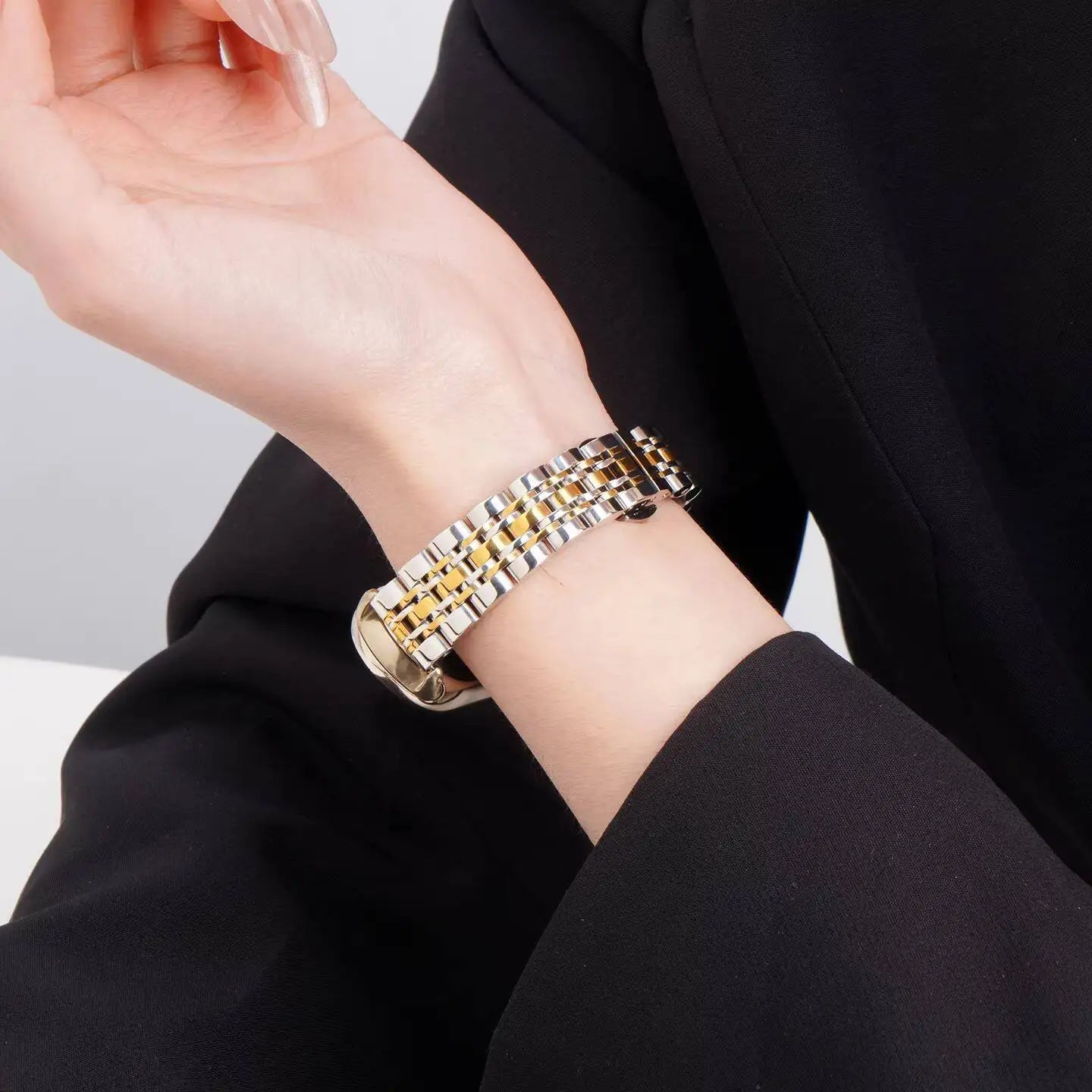 Bracelet en métal de luxe pour Xiaomi Band 10/9/8 NFC édition céramique