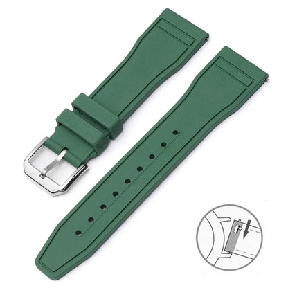 Cinturino in caucciù FKM di alta qualità da 20/21/22 mm per orologi da pilota IWC e serie Portofino, cinturino casual alla moda da uomo e donna