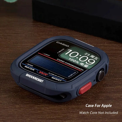 Silicone Case for Apple Watch 11 10 9 8 7 6 SE for iWatch 49mm 41mm 42mm 46mm 40mm 44mm 45mm