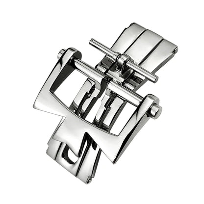 Boucle pliante en acier inoxydable, boucle de montre papillon 18mm 20mm pour bracelet de montre en cuir Vacheron Constantin, accessoires de montre