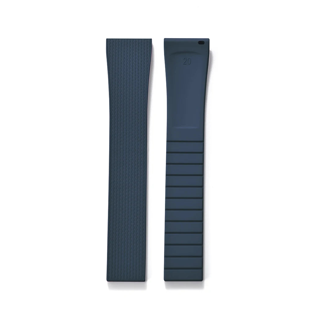 Original Stripess CTS FKM 20mm rubber watch strap for d-elug FKM CTS quick release watch strap silver butterfly buckle cut to size