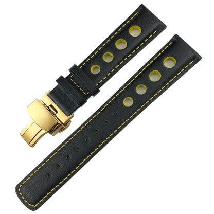 Bracelet de montre en cuir véritable pour hommes, 20mm, boucle papillon, pour Tissot T91 Racing Sports 1853 PRS516 T044