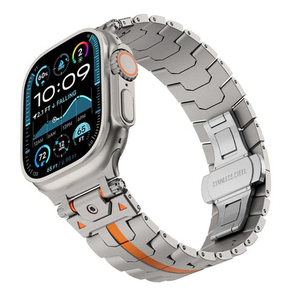 Bracelet en acier inoxydable de luxe pour Apple Watch Ultra 49 mm, séries 10, 46 mm, 45, 44, 42, bracelet pour iWatch 9, 8, 7, 6, 5, 4