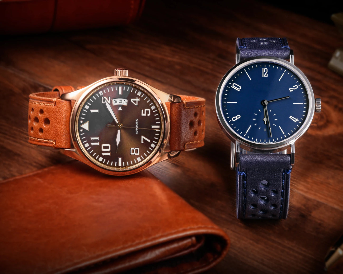 Bracelet de montre Rallye en Cuir pour Homme - Dégagement rapide - Universel