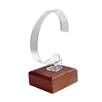 C-Shaped Multifunctional Watch Display Stand, Sales Counter Tool Storage, Exhibition Booth, Black Bracelets, Chains
