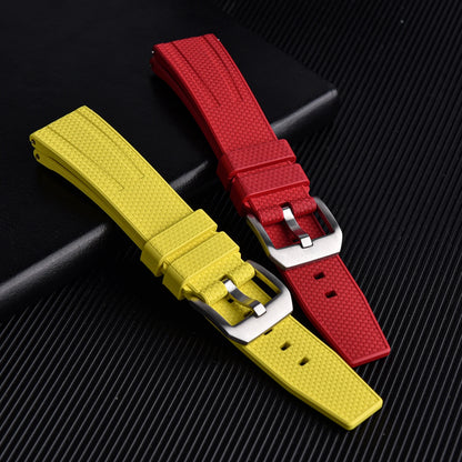 FKM Rubber Watch Strap 20mm 22mm Quick Release Waterproof Fluoro Rubber Dive Watch Band for Traditional Dive Watch Accessories