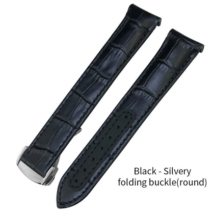 Genuine Cowhide Leather Watch Strap, 19mm 20mm 21mm, for Omega Seamaster 300 DE VILLE AT150 Moonswatch, Calfskin Watch Band