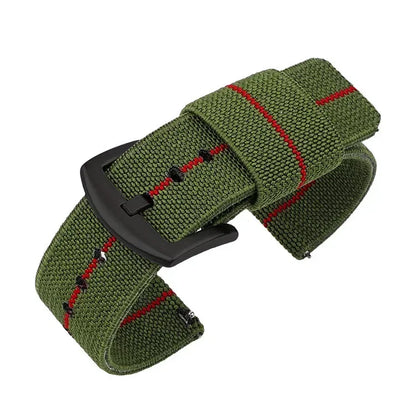 Bracelet de montre en Nylon 18mm 20mm 22mm 24mm bracelet élastique tissé armée pour Seiko bracelet à dégagement rapide bracelet de montre de Sport militaire pour hommes