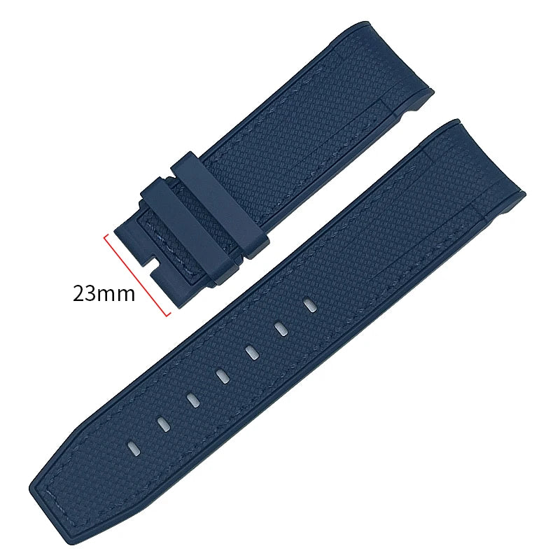 Nuovo cinturino per orologio morbido da 22mm 23mm, adatto per Tudor Bronze Black Bay GMT Pelagos con estremità curva, cinturino per orologio in gomma silicone impermeabile