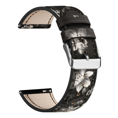 Bracelet en cuir 20mm pour Samsung Galaxy Watch FE 7 6 5 4 40mm 44mm/Watch 4 6 Classic 43 47mm/Active 2/5Pro 45mm/Watch 3 41mm