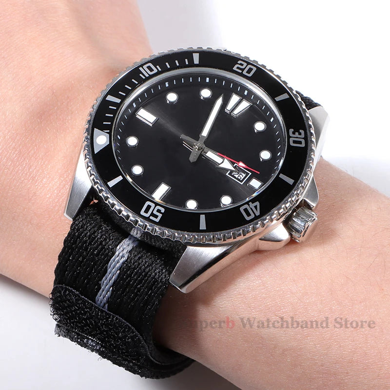 Bracelet de montre en Nylon pour Bracelet de montre Tudor Bracelet en tissu de toile tissé pour Seiko hommes femmes remplacement Bracelet de Sport militaire 20 22mm