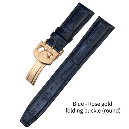 Bracelet de montre en cuir de Crocodile américain, 20mm 21mm 22mm, pour IWC PORTUGIESER PORTOFINO Pilot, outils gratuits