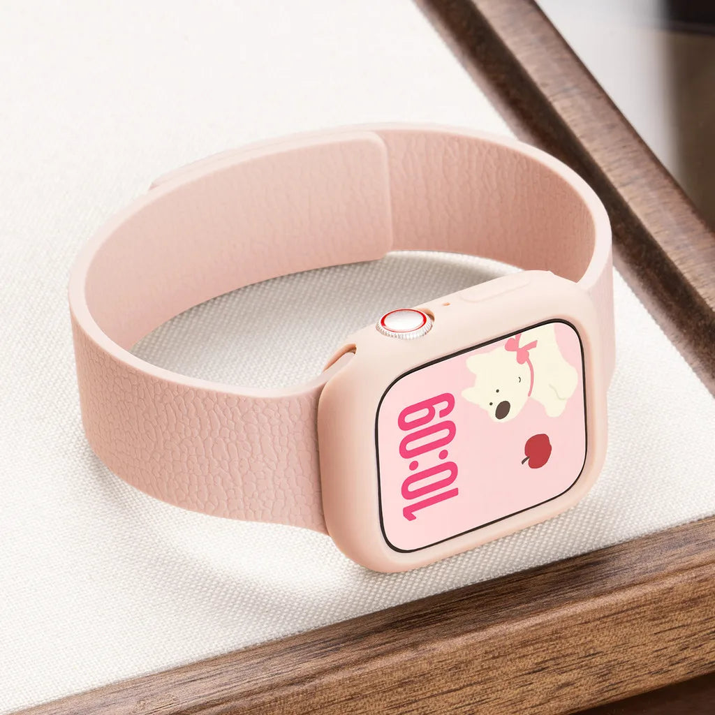 Étui et bracelet en silicone souple pour Apple Watch Ultra 49mm 46mm 44mm 40mm 45mm 41mm pour IWatch Series 6 SE 7 8 9 10 11