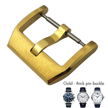 Fibbia deployante per orologio in acciaio inossidabile 316L, 18mm 20mm, adatta per IWC Big Pilot Spitfire, cinturino in pelle, chiusura deployante, strumenti gratuiti