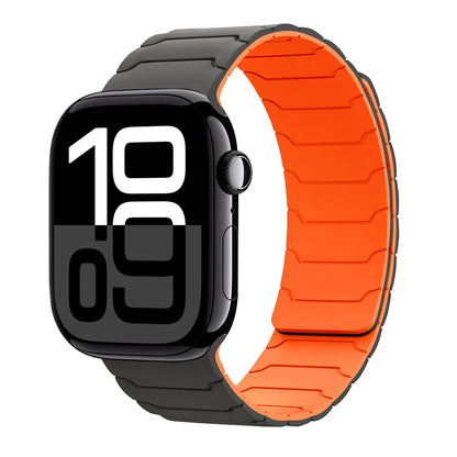 Magnetisches Armband für Apple Watch, 46 mm 44 mm 45 mm 40 mm 42 mm 41 mm, aus Silikon, Correa, Armband für IWatch Serie 11 10 SE 9 8 7 6 5 4 3