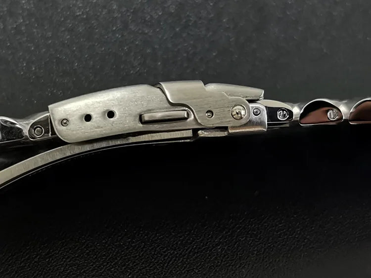 セイコー ダイバーズウォッチ「タートル」シリーズ（SRP773/4/6/7/8）用時計パーツ、5連ジュビリーステンレススチール製交換用ブレスレット