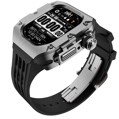 Luxury Mod Kit for Apple Watch Ultra 3 2 49mm, Titanium Alloy Strap for iWatch Series 11 10 9 8 7 6 SE 44mm 45mm