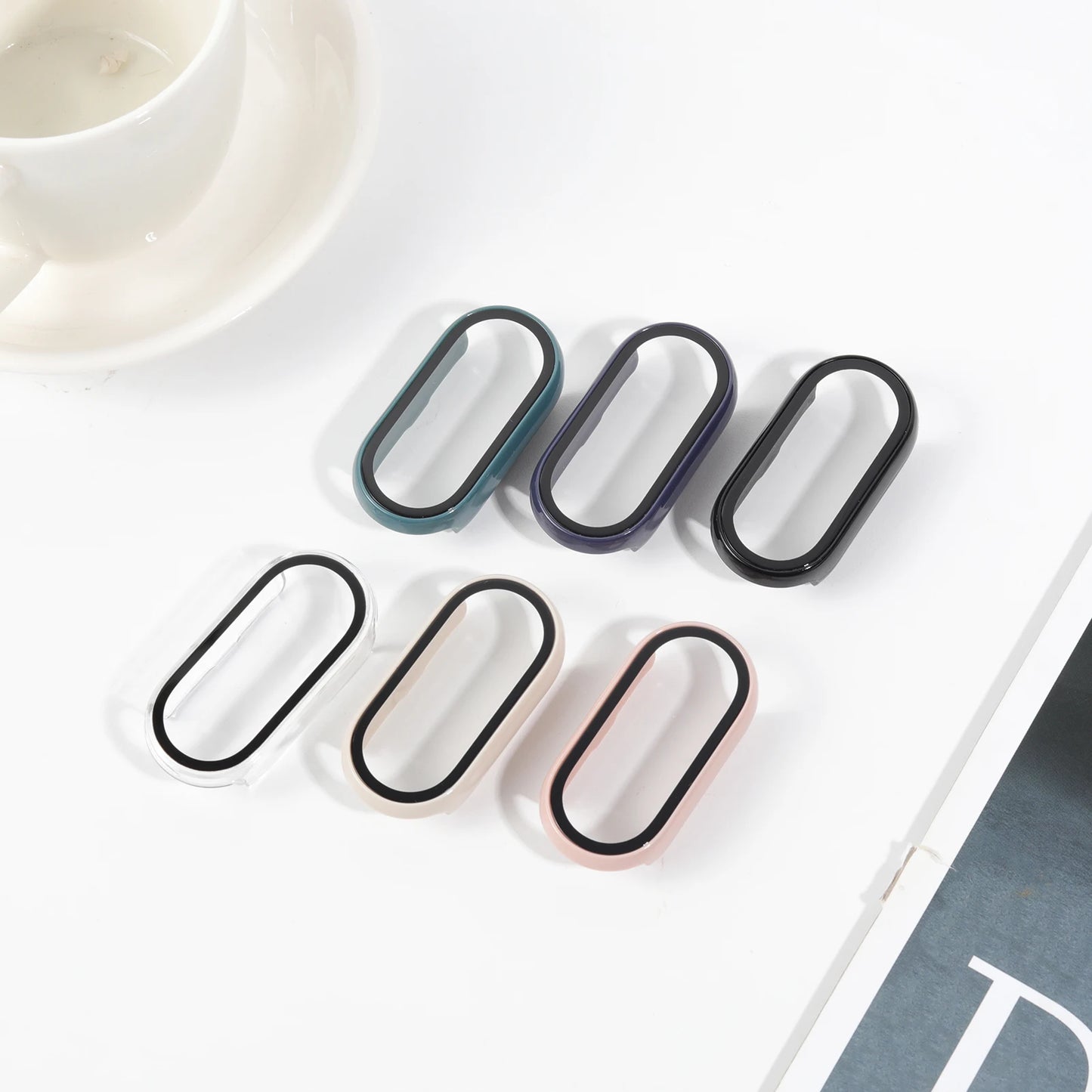Verre trempé + étui PC pour Xiaomi Mi Band 10 9 8, housse antichoc, protection d'écran entièrement rigide, accessoires Xiaomi Smart Band 10 9