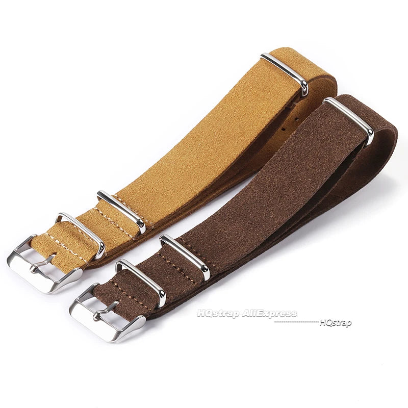 Bracelet en cuir suédé 22mm 20mm, universel pour Seiko, pour Samsung Galaxy Watch 5 4 3, bracelets de remplacement