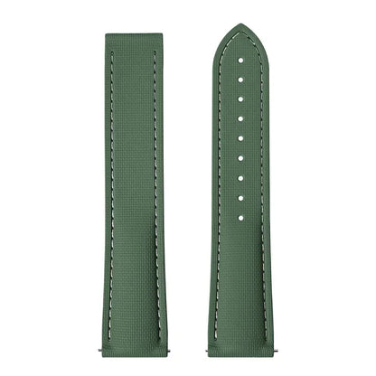 Bracelet montre en caoutchouc florocarbone - avec ou sans Surpiqures / Rapide / Déployante