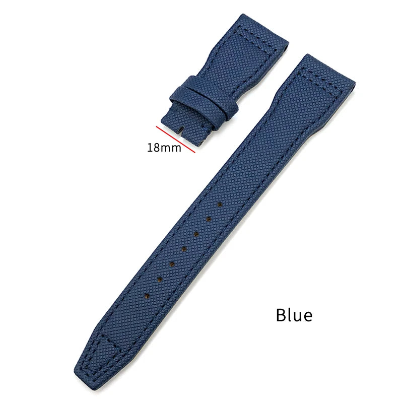 Cinturino per orologio in pelle di vitello e nylon, 20mm 21mm 22mm, per IWC BIG Pilot SPITFIRE TOP GUN IW3890 IW3880, nero, verde, blu