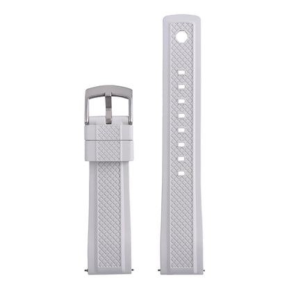 Premium FKM Rubber Watch Band 20mm 22mm with Quick Release Sliding Keeper Strap Waterproof Sport FKM Rubber Watch Straps