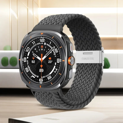 1 pezzo cinturino intrecciato elastico in Nylon per Samsung Galaxy Watch 8 Classic 46mm/Ultra 47MM fibbia in metallo per Samsung Galaxy Watch8