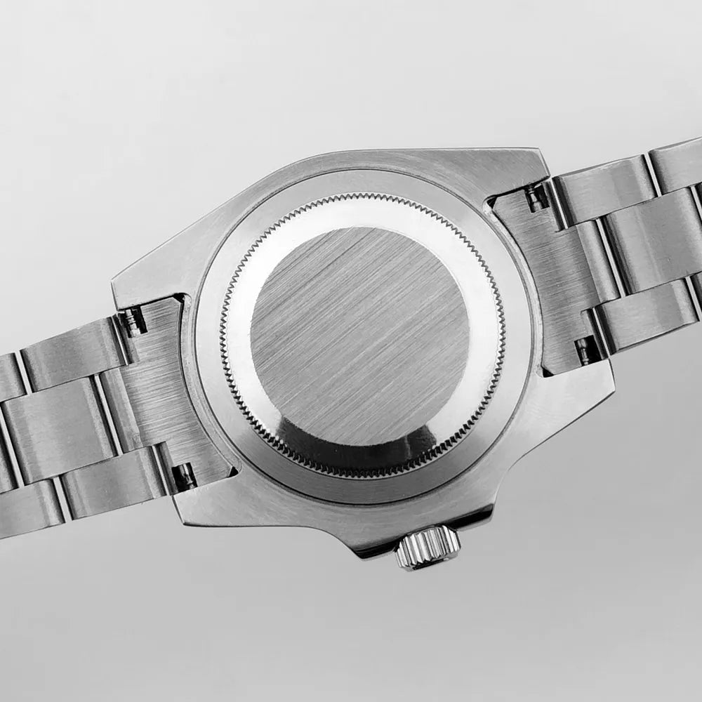    40.5mm sous-montre verre saphir boîtier en métal ajustement NH35/36/38 mouvement ajustement 28.5mm cadran pièces de montre accessoires boîte de montre bande