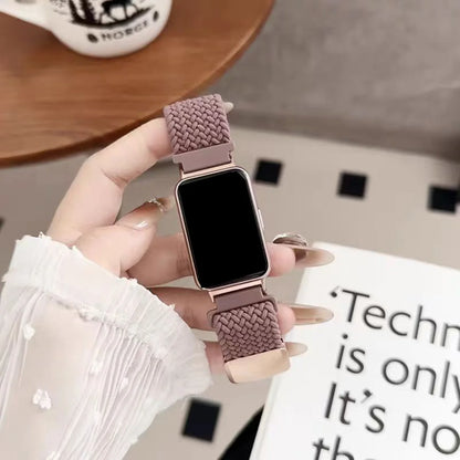 Braided Nylon Strap for Samsung Galaxy Fit 3, Breathable Bracelet for Galaxy Fit3, Resilient Buckle