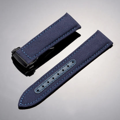 Bracelet de montre en Nylon 20mm 22mm pour Omega Seamaster 300, bracelet de montre pour Speedmaster AT150, boucle pliante en toile, Bracelets de Sport pour hommes