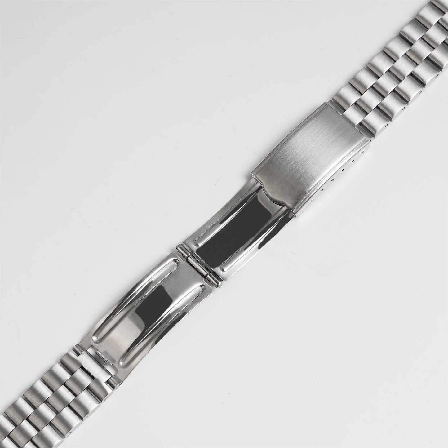 Bracelet de montre vintage en acier inoxydable brossé argenté 19*21mm pour SEIKO SKX 6138 6106 6119 4006 Sport 5, bracelet de poignet en métal