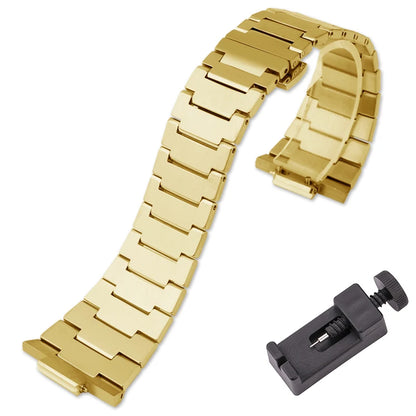 Massives Edelstahlarmband für Tissot PRX 35 mm/40 mm, spezielle Anstoßbreite, Ersatzteile für modische Uhrenarmbänder