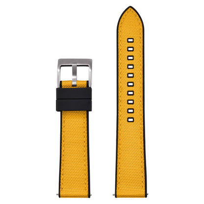Bracelet de montre FKM en Nylon hybride de haute qualité 20mm 22mm bracelets de montre en caoutchouc fluoré en Nylon à dégagement rapide pour chaque marque montres de plongée