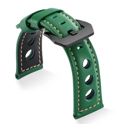 Bracelets de montre en cuir véritable 20mm 22mm 24mm 26mm, noir, bleu, marron, vintage, pour femmes et hommes
