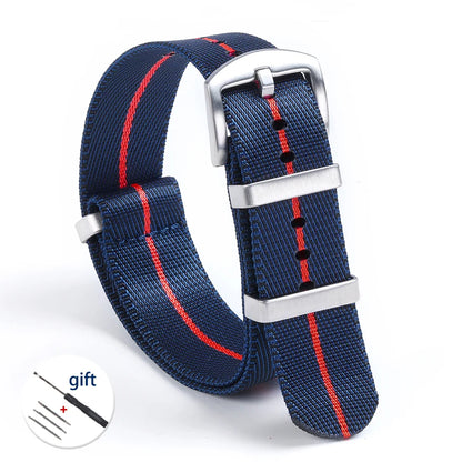 High-Quality Nylon Watch Strap, 18/20/22mm, High Density, Green, Military, Casual, Outdoor, Army, Replacement Strap