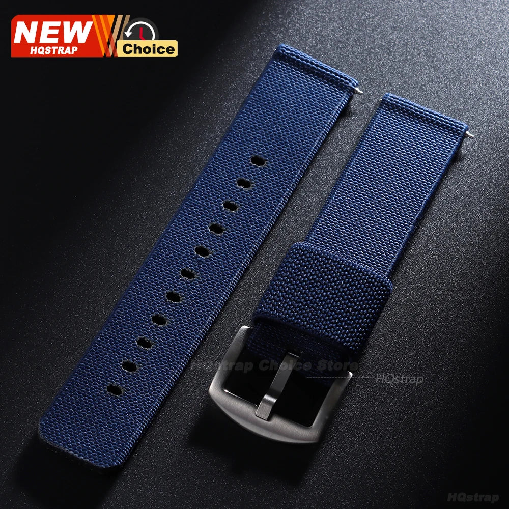 Nuovo cinturino per orologio elastico in nylon intrecciato, 18mm 20mm 22mm, universale, a sgancio rapido, per orologio militare, braccialetto per donne e uomini