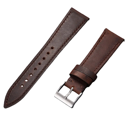Vintage 18mm leather watch strap, for Casio and others - Fast